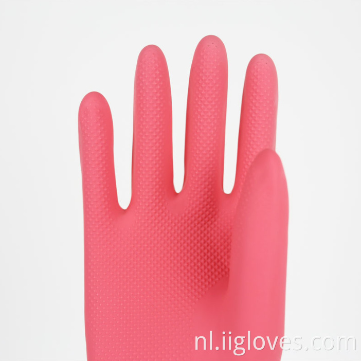 Vrouwelijk duurzaam rubber huishoudelijke handschoenen waterdicht plastic kleding vaatwashandschoenen